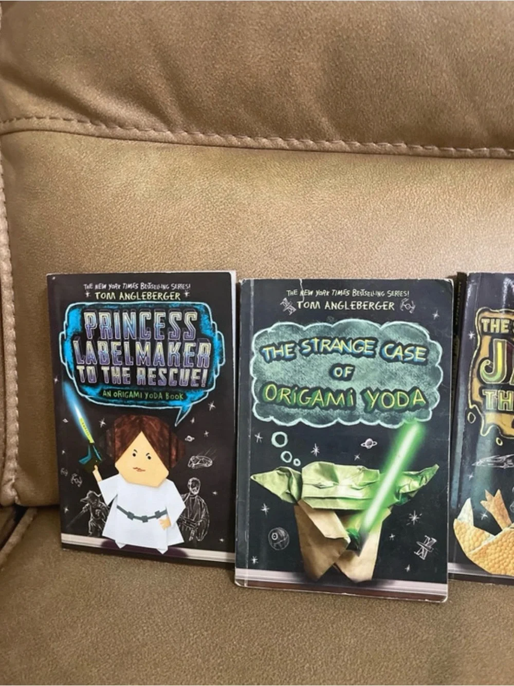 Origami Yoda Kids Book Set - Green, Yellow, Orange Covers